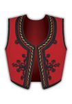 Traditional and stylized folklore embroidery vest's